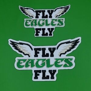 Fly Eagles Fly Embroidered Iron-On Patches